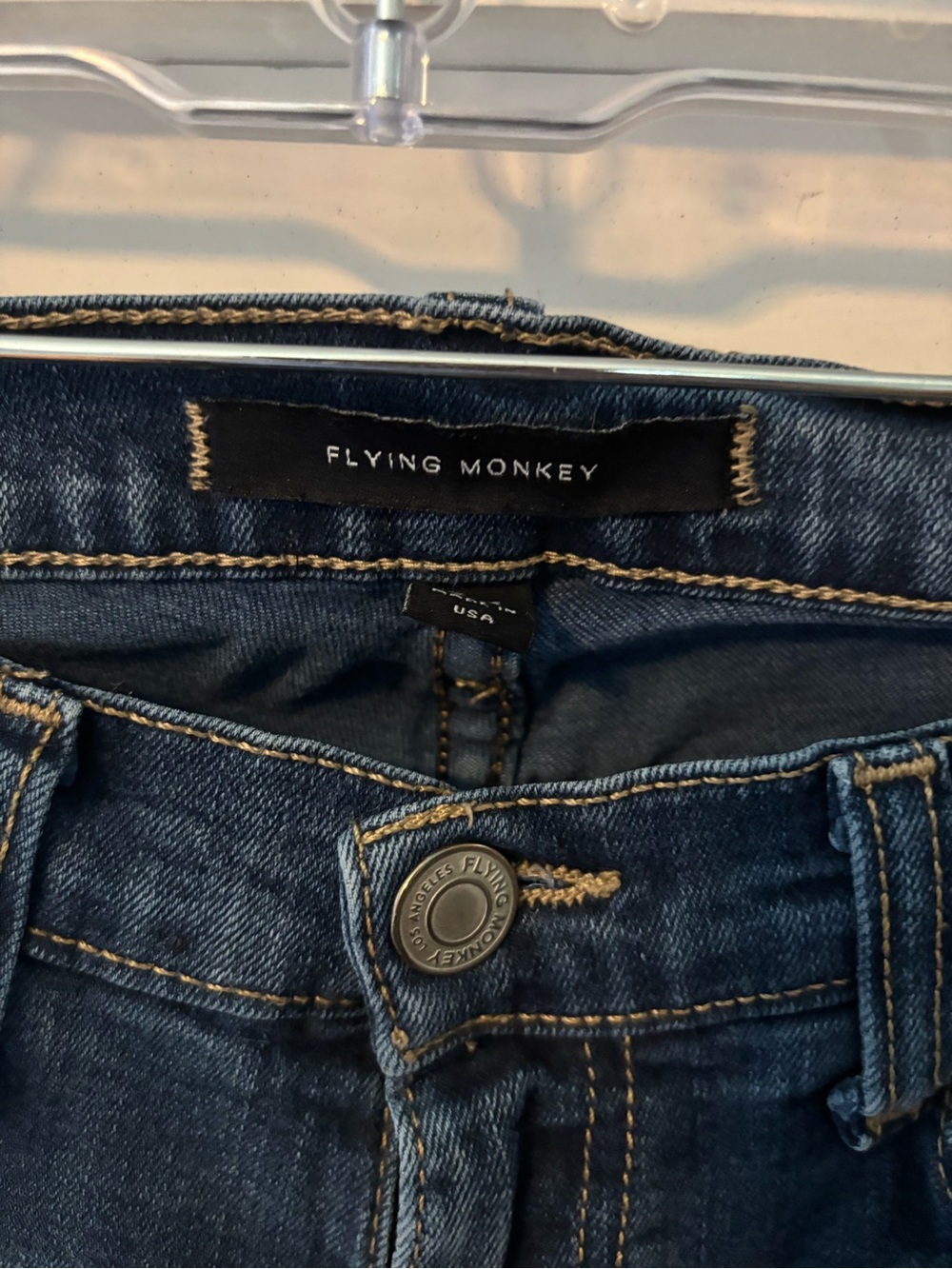 Flying Monkey Skinny Jeans Size 26 Dark Wash Made in USA